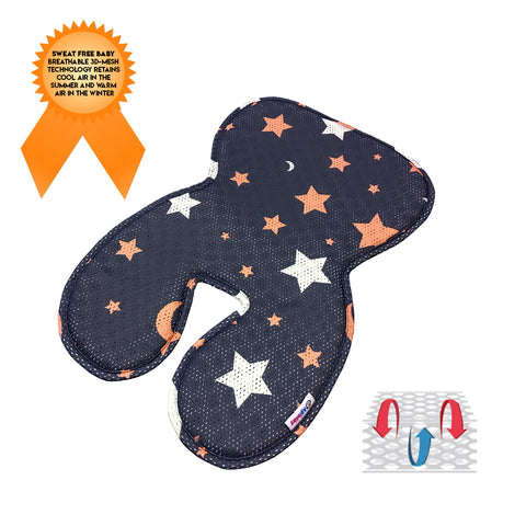 Agibaby 3D Air Mesh Premium Cool Seat Liner For Stroller & Carseat- Whales Universe