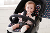 Image of Bebenuvo 3D Air Mesh & Microfiber 4 Seasons Double Seat Liner For Carseat & Stroller - Navy Kitty