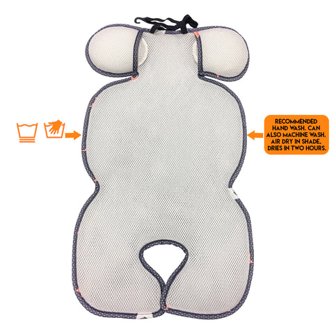 Agibaby 3D Air Mesh Premium Cool Seat Liner For Stroller & Carseat- Whales Universe