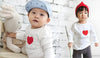 Image of Agibaby Boys and Girls Baby Long Sleeve T-shirt "I love Mom&Dad"