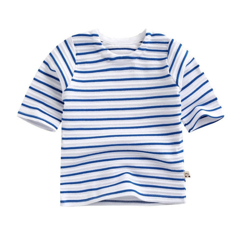 Agibaby Kkakkungnoriter Boys and Girls Baby 3/4 Sleeves  Stripes Shirt Made in South Korea