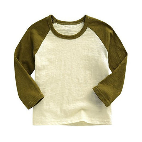 Agibaby Kkkakkungnoriter Boys & Girls Baby Long Sleeve  Baseball Shirt- Made in South Korea