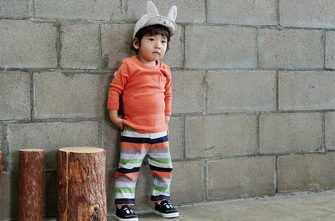 Agibaby Kkakkungnoriter Boys & Girls Baby Long Sleeve 100%Cotton Shirt- Made in South Korea