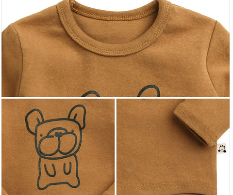 Agibaby Boys and Girls Infant & Toddler long Sleeves Tshirts "Bulldog"