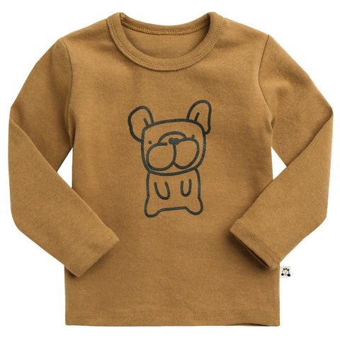 Agibaby Boys and Girls Infant & Toddler long Sleeves Tshirts "Bulldog"