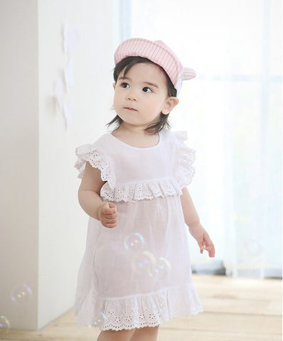 Girls Mesh Bear Cap