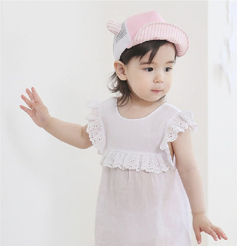 Girls Mesh Bear Cap
