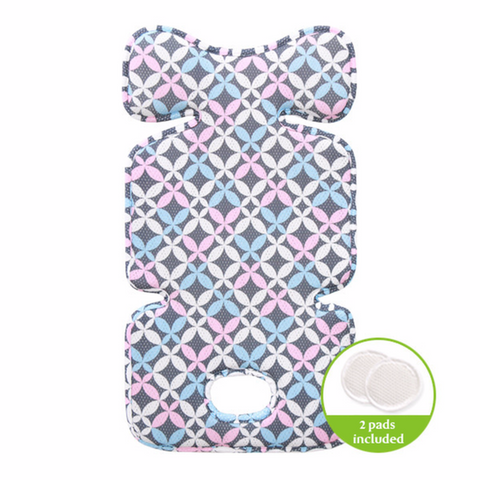 Agibaby 3D Air Mesh Premium Cool Seat Liner- Blue Elephant- 22 unique designs