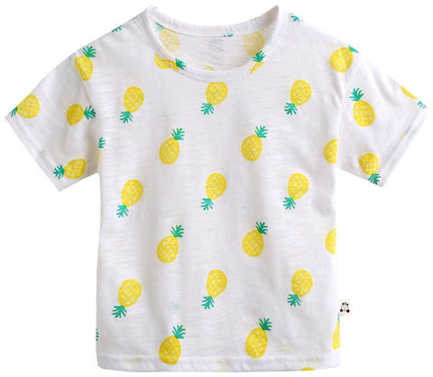 Agibaby Infant & Toddler Boys & Girls 100% Cotton Pineapple Tshirt