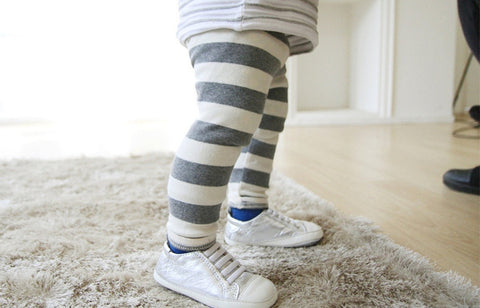 Agibaby Kkakkungnoriter Boys & Girls Baby Stripe Leggings Made in South Korea