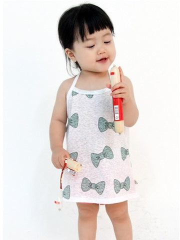 100% Cotton Ribbon halter Sun dress