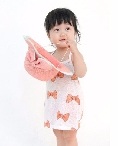 100% Cotton Ribbon halter Sun dress