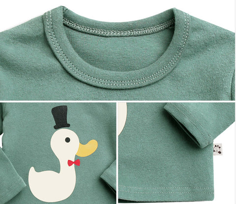 Agibaby Boys and Girls Infant & Toddler long Sleeves Tshirts "Duckling"