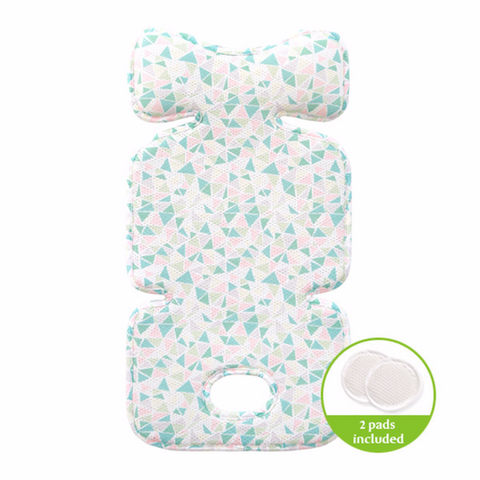 Agibaby 3D Air Mesh Premium Cool Seat Liner- Blue Elephant- 22 unique designs