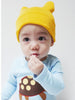 Image of Agibaby Kkakkungnoriter Organic cotton beanie hat for baby - yellow- made in South Korea