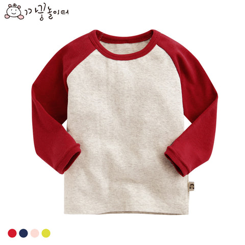 Agibaby Boys and Girls Infant & Toddler Long Sleeve Baseball T-shirt (Winter version)