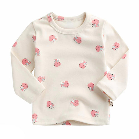 Agibaby Boys and Girls Infant & Toddler Long Sleeve Dino T-shirt
