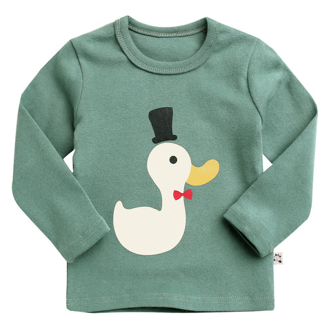 Agibaby Boys and Girls Infant & Toddler long Sleeves Tshirts "Duckling"