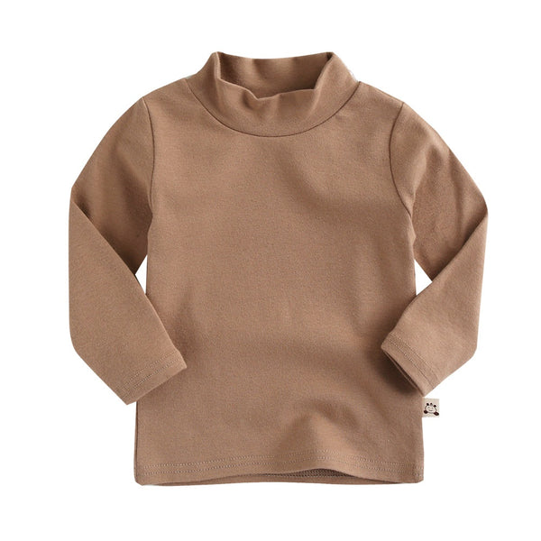 Boys Thermal Shirt White Long Sleeve Shirt Boys Toddler Turtleneck T Shirts Fall Clothes Girl Tops Size 12 18 Months