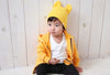 Image of Agibaby Kkakkungnoriter Organic cotton beanie hat for baby - yellow- made in South Korea