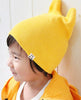 Image of Agibaby Kkakkungnoriter Organic cotton beanie hat for baby - yellow - made in South Korea