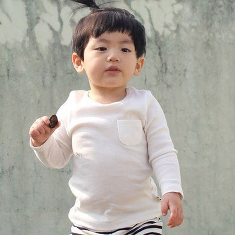 Agibaby Kkakkungnoriter Boys & Girls Baby Long Sleeve 100%Cotton Shirt- Made in South Korea