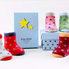 Image of Six pack Newborn/Infant non skid Littlestars Socks