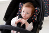 Image of Bebenuvo 3D Air Mesh & Microfiber 4 Seasons Double Seat Liner For Carseat & Stroller - Navy Kitty