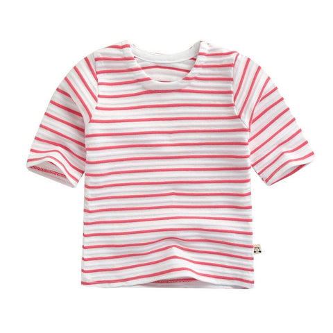 Agibaby Kkakkungnoriter Boys and Girls Baby 3/4 Sleeves  Stripes Shirt Made in South Korea
