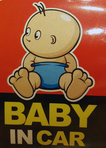 Baby in car reflective sticker 3