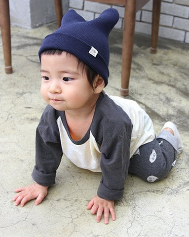 Agibaby Kkkakkungnoriter Boys & Girls Baby Long Sleeve  Baseball Shirt- Made in South Korea