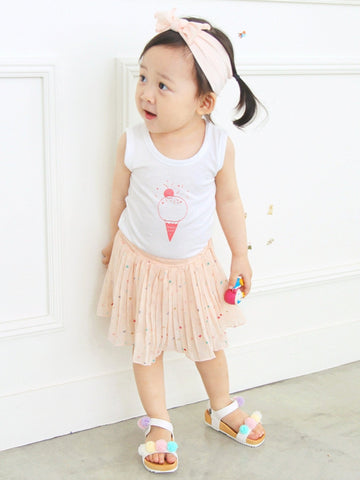 Agibaby Infant & Toddler Unisex 100% Cotton Candy Sleeveless Tshirt