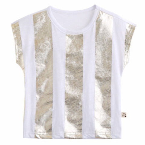 Unisex 100% Cotton Hip Hop Big Stripes Tshirt