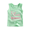 Image of Unisex Cotton I love mommy & I love Daddy Sleeveless Tshirt