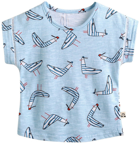 Agibaby Infant & Toddler Boys & Girls Cotton Marine Seagull Tshirt