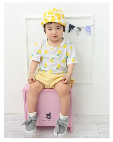 Agibaby Infant & Toddler Boys & Girls 100% Cotton Pineapple Tshirt
