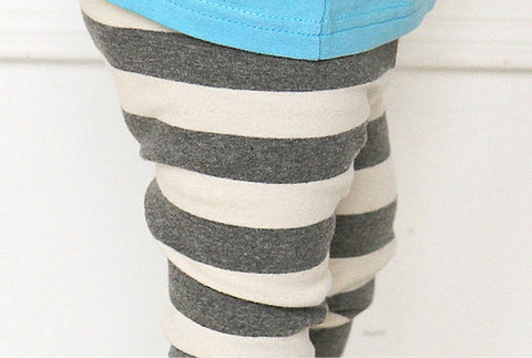 Agibaby Kkakkungnoriter Boys & Girls Baby Stripe Leggings Made in South Korea
