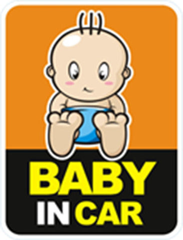 Baby in car reflective sticker 2
