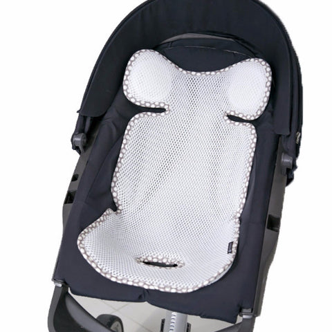 Agibaby Q 3D Air Mesh Basic Cool Seat Liner - White Dottie