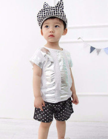 Unisex Infant & Toddler 100% Cotton Bling Dots Shorts