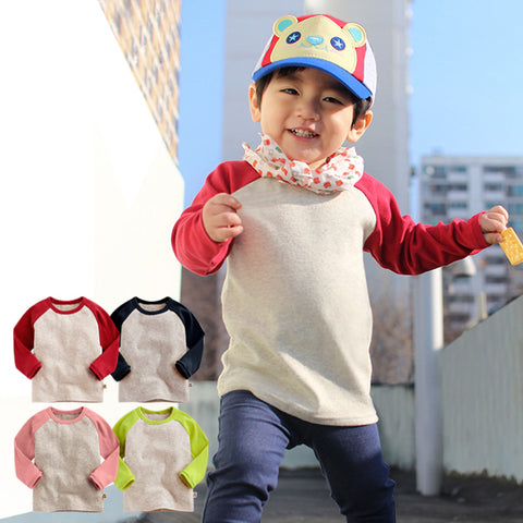 Agibaby Boys and Girls Infant & Toddler Long Sleeve Baseball T-shirt (Winter Version)