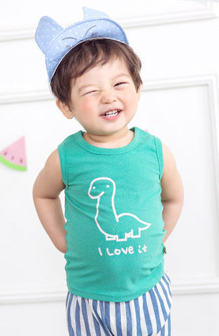 Boys & Girls Dinosaur Sleeveless T-Shirt