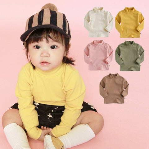 Agibaby Boys & Girls Infant & Toddler Long Sleeve Turtleneck T-shirt
