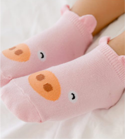 Cute Animal Ankle Socks- Pig