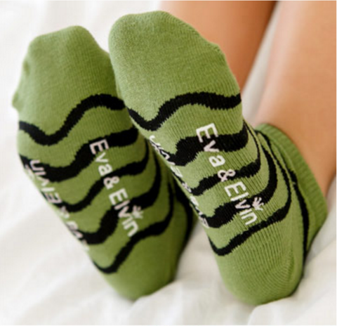 Mesh Ankle Socks- Wave Green